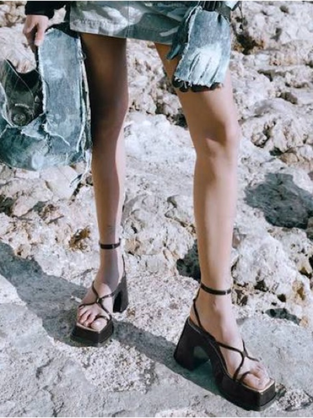 NWT Eytys Black Square-Toe Heels - Picture 2 of 8